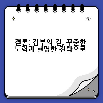 결론: 갑부의 길, 꾸준한 노력과 현명한 전략으로