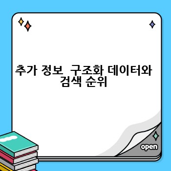 추가 정보  구조화 데이터와 검색 순위
