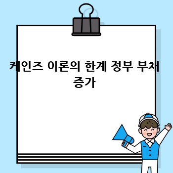 케인즈 이론의 한계 정부 부채 증가