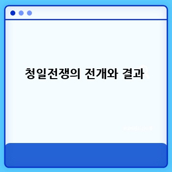 청일전쟁의 전개와 결과