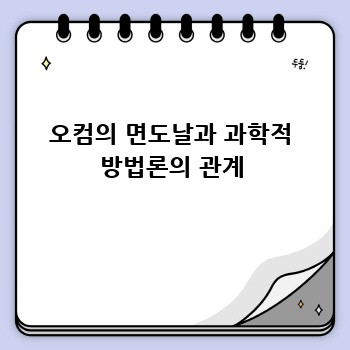 오컴의 면도날과 과학적 방법론의 관계