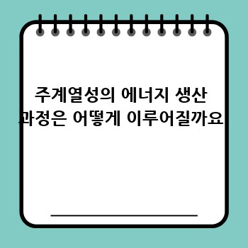주계열성의 에너지 생산 과정은 어떻게 이루어질까요
