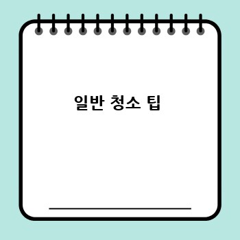 일반 청소 팁
