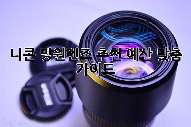 니콘 망원렌즈 추천: 예산 맞춤 가이드
