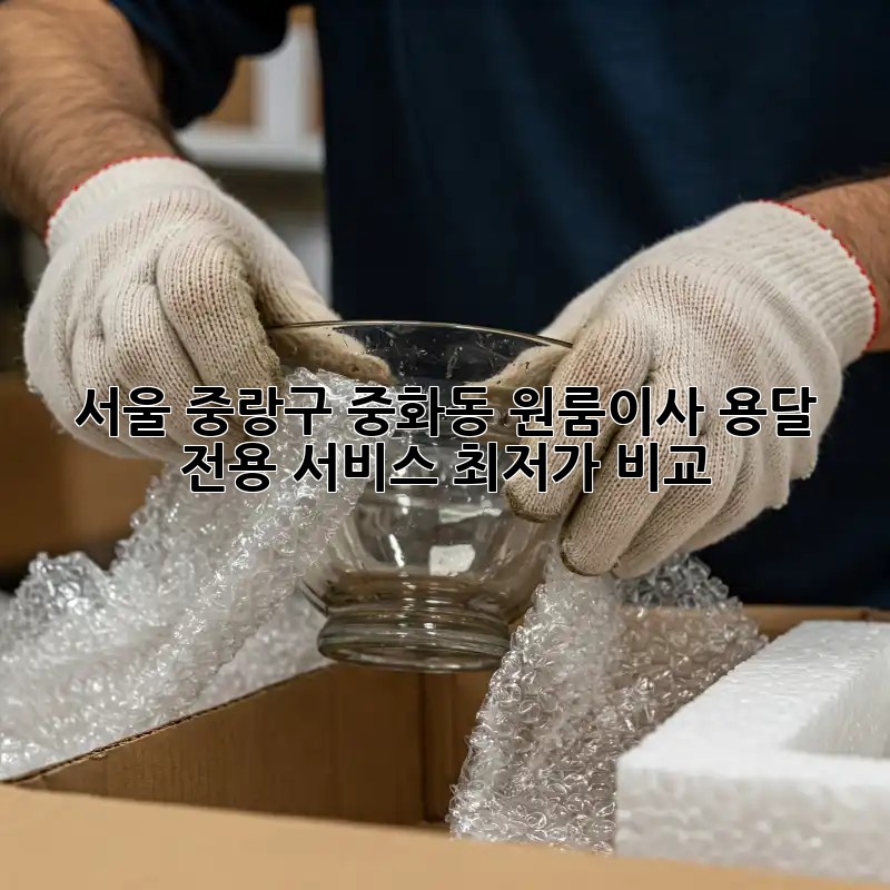 서울 중랑구 중화동 원룸이사? 용달 전용 서비스 최저가 비교! 🚛