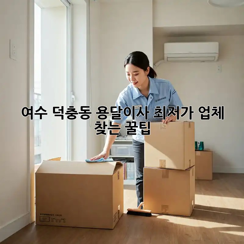 여수 덕충동 용달이사 최저가 업체 찾는 꿀팁!