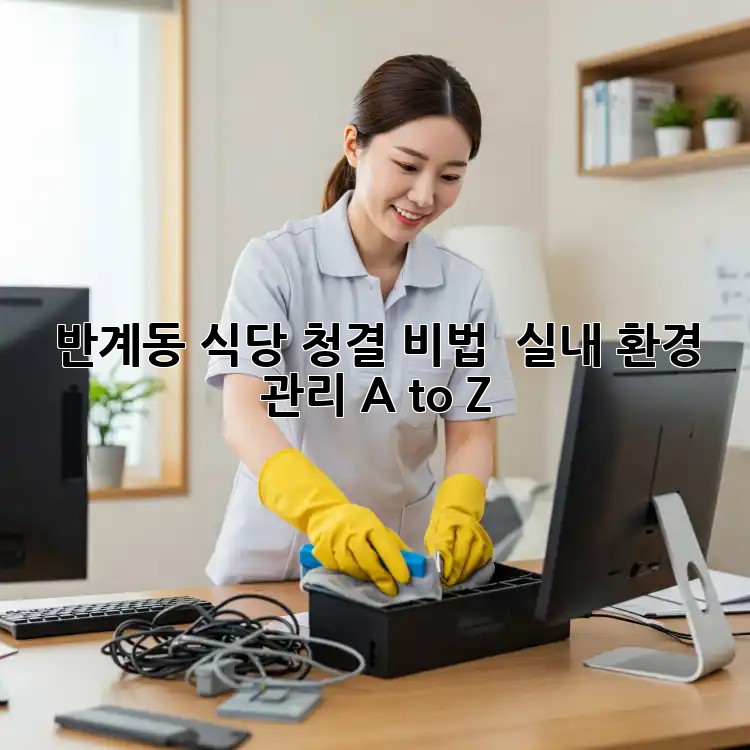 🏡 반계동 식당 청결 비법! ✨ 실내 환경 관리 A to Z