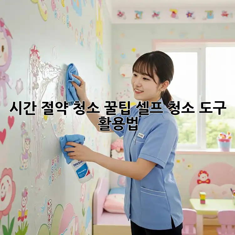 시간 절약 청소 꿀팁! 셀프 청소 도구 활용법