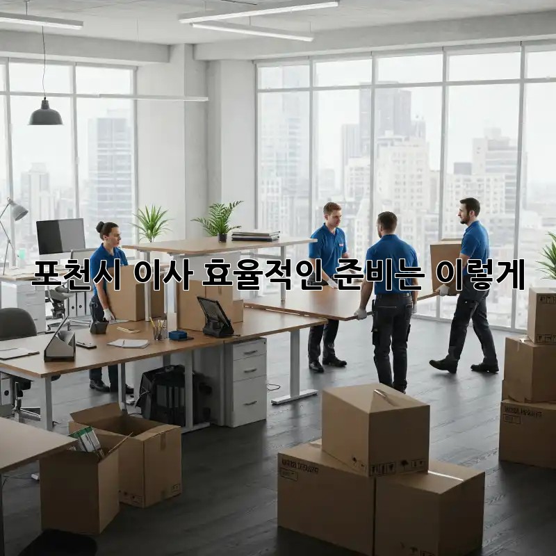 포천시 이사, 효율적인 준비는 이렇게!