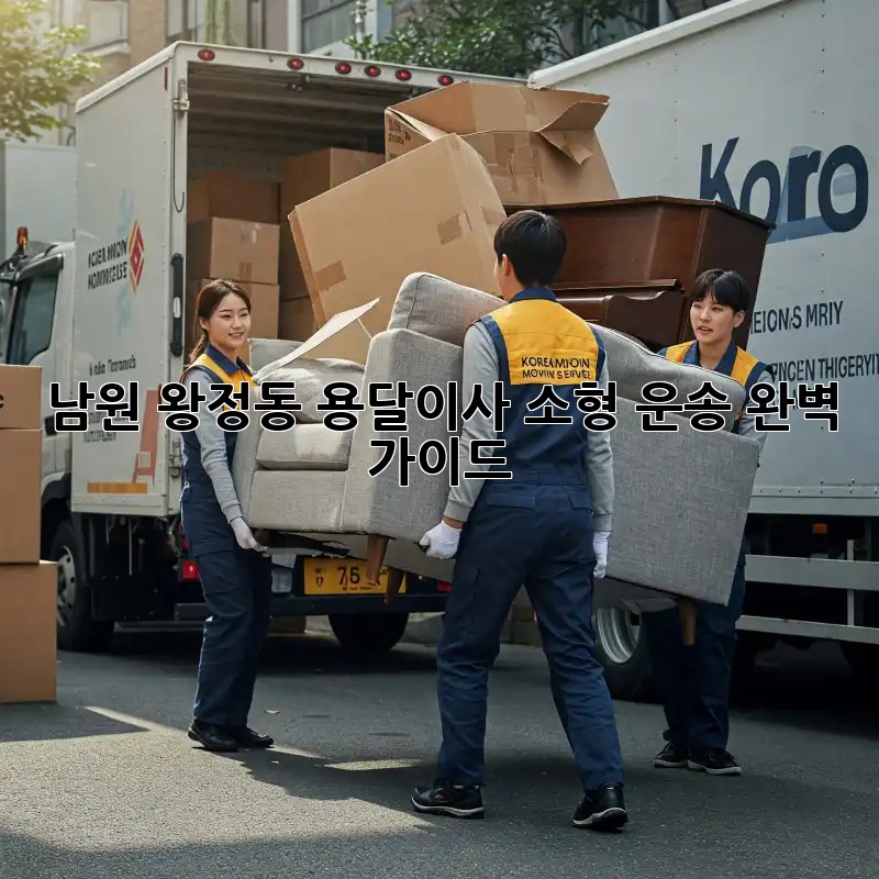 남원 왕정동 용달이사 소형 운송 완벽 가이드