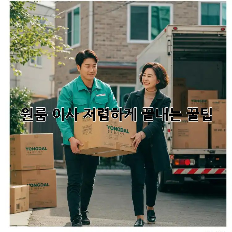 원룸 이사, 저렴하게 끝내는 꿀팁!
