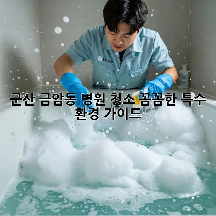 군산 금암동 병원 청소, 꼼꼼한 특수 환경 가이드 🏥✨