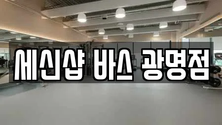 세신샵 바스 광명점