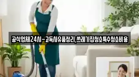 공식업체24시-고독사유품정리,쓰레기집청소특수청소비용