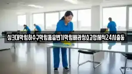 싱크대막힘하수구막힘뚫음변기막힘배관청소고압세척24시출동