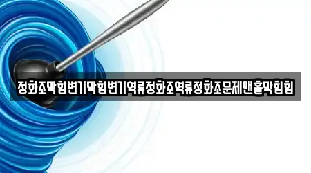 정화조막힘변기막힘변기역류정화조역류정화조문제맨홀막힘힘