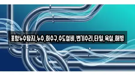 포항누수탐지,누수,하수구,수도설비,변기수리,타일,욕실,해빙