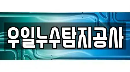 우일누수탐지공사