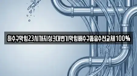 금광동 지역 내 4개 배수구 뚫음 업체 위치
