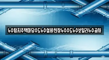 누수탐지주택마당수도누수설비천장누수수도누수보일러누수공사