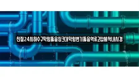 친절24시하수구막힘뚫음싱크대막힘변기뚫음역류고압세척내시경