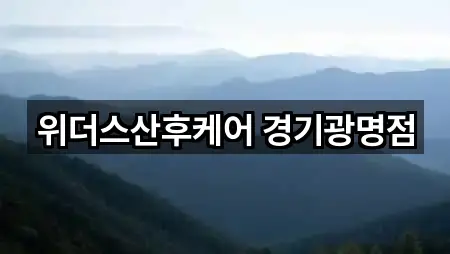 위더스산후케어 경기광명점