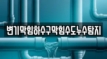 변기막힘하수구막힘수도누수탐지