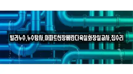 빌라누수,누수탐사,아파트천장베란다욕실화장실공사,집수리