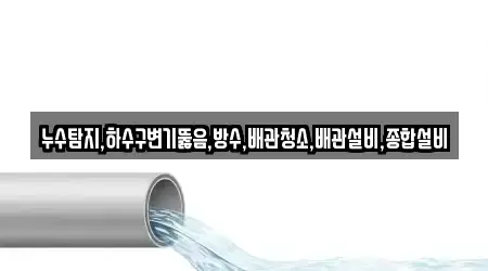 누수탐지,하수구변기뚫음,방수,배관청소,배관설비,종합설비