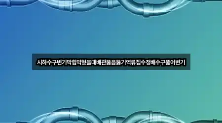 시하수구변기막힘막혔을때배관뚫음뚫기역류집수정배수구뚫어변기