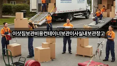 이삿짐보관비용컨테이너보관이사실내보관창고