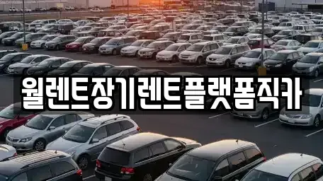 경기 부천시 오정구 장기렌트카 전문 월렌트장기렌트플랫폼직카
