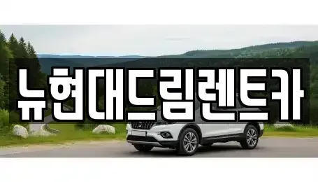 경기 시흥시 미산동 렌트카 전문 뉴현대드림렌트카