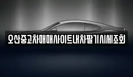 경기 오산시 궐동 중고차매매 전문 오산중고차매매사이트내차팔기시세조회