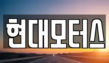 경북 경주시 천북면 중고차 전문 현대모터스