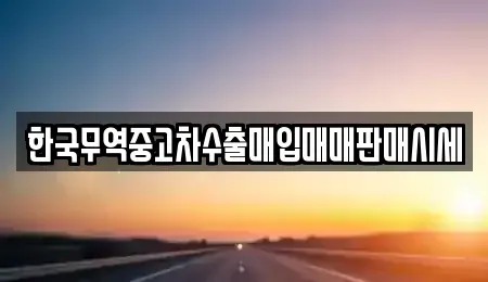경북 안동시 태화동 중고차 전문 한국무역중고차수출매입매매판매시세