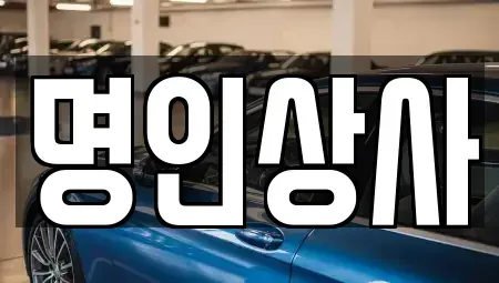 광주 동구 장동 중고차 전문 명인상사