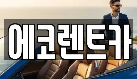 광주광역시 광산구 산정동 렌트카 전문 에코렌트카