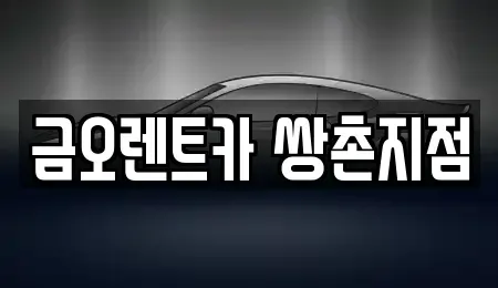 광주광역시 서구 금호동 장기렌트카 전문 금오렌트카 쌍촌지점