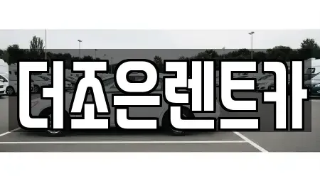 광주광역시 서구 금호동 장기렌트카 전문 더조은렌트카