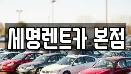 부산광역시 중구 중앙동6가 렌트카 전문 세명렌트카 본점