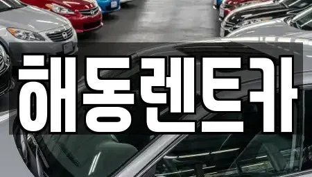 서울 영등포구 문래동1가 렌트카 전문 해동렌트카