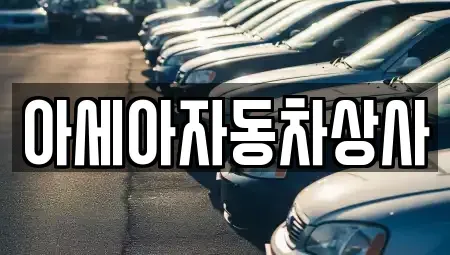 서울 중구 남대문로3가 중고차매매 전문 아세아자동차상사