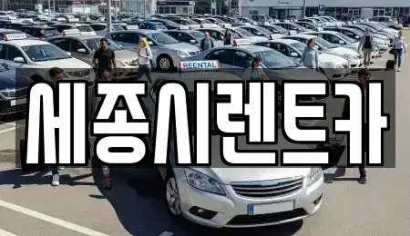 세종 세종동 렌트카 전문 세종시렌트카