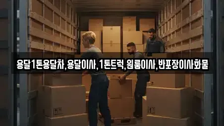 용달1톤용달차,용달이사,1톤트럭,원룸이사,반포장이사화물