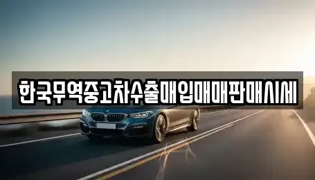 충남 천안시 서북구 쌍용동 중고차매입 전문 한국무역중고차수출매입매매판매시세