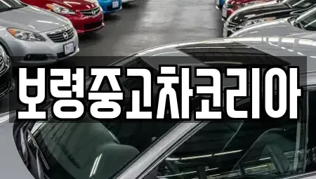 충청남도 보령시 대천동 중고차 전문 보령중고차코리아