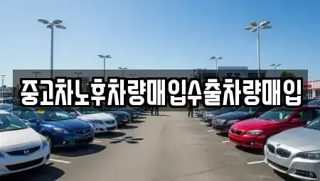충청남도 보령시 대천동 중고차매입 전문 중고차노후차량매입수출차량매입