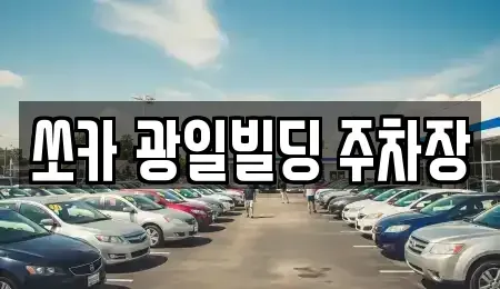 충청북도 음성군 맹동면 렌트카 전문 쏘카 광일빌딩 주차장